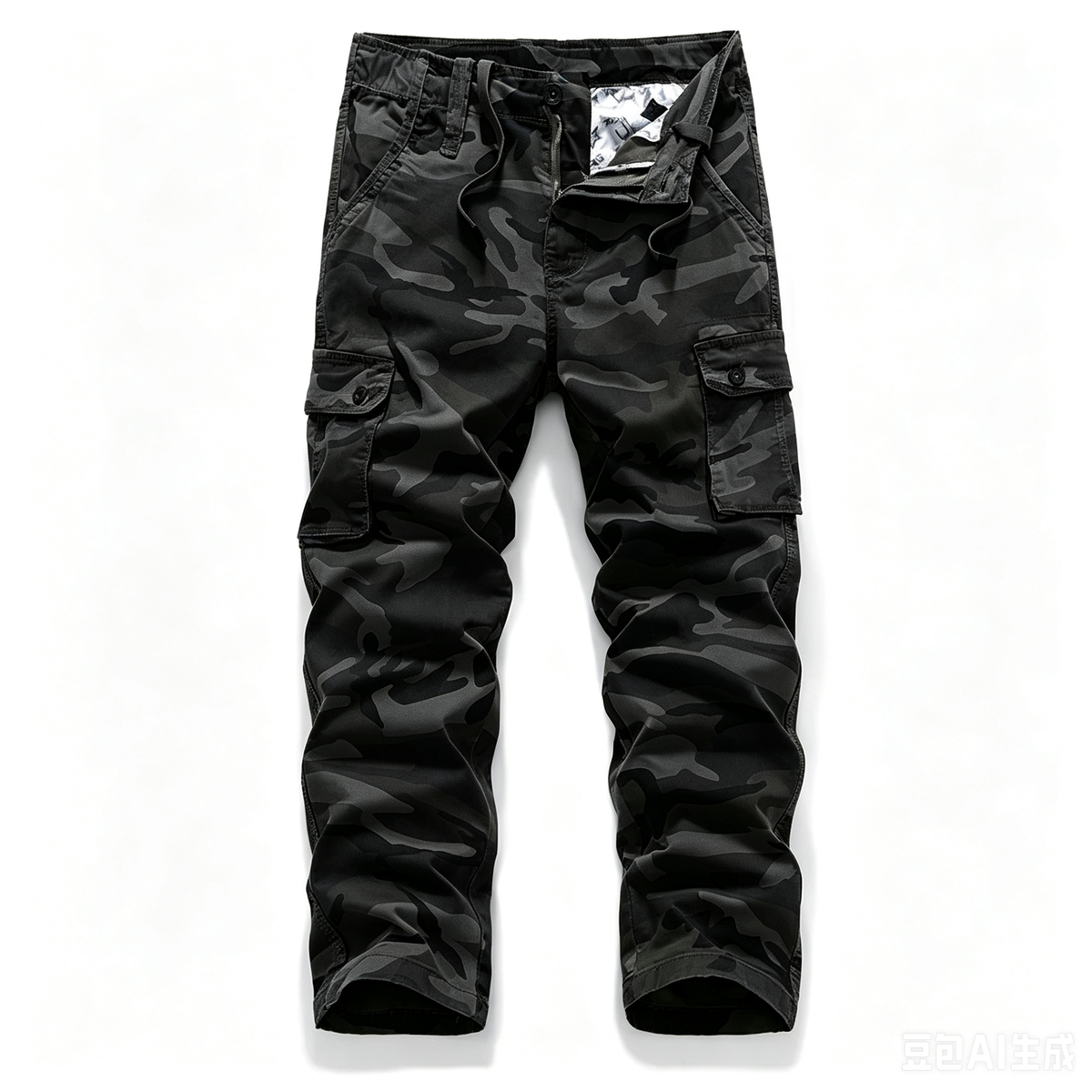 Men's Tactical Camouflage Cargo Pants – Durable Multi-Pocket Outdoor Workwear Trousers (Sizes XS-5XL) – $13.99