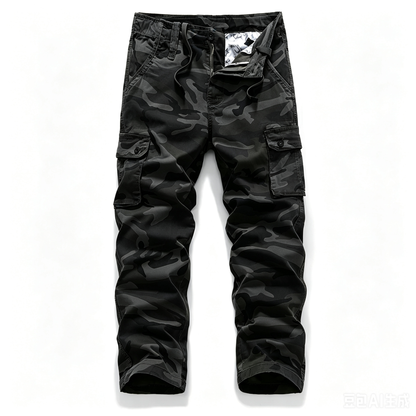 Men's Tactical Camouflage Cargo Pants – Durable Multi-Pocket Outdoor Workwear Trousers (Sizes XS-5XL) – $13.99