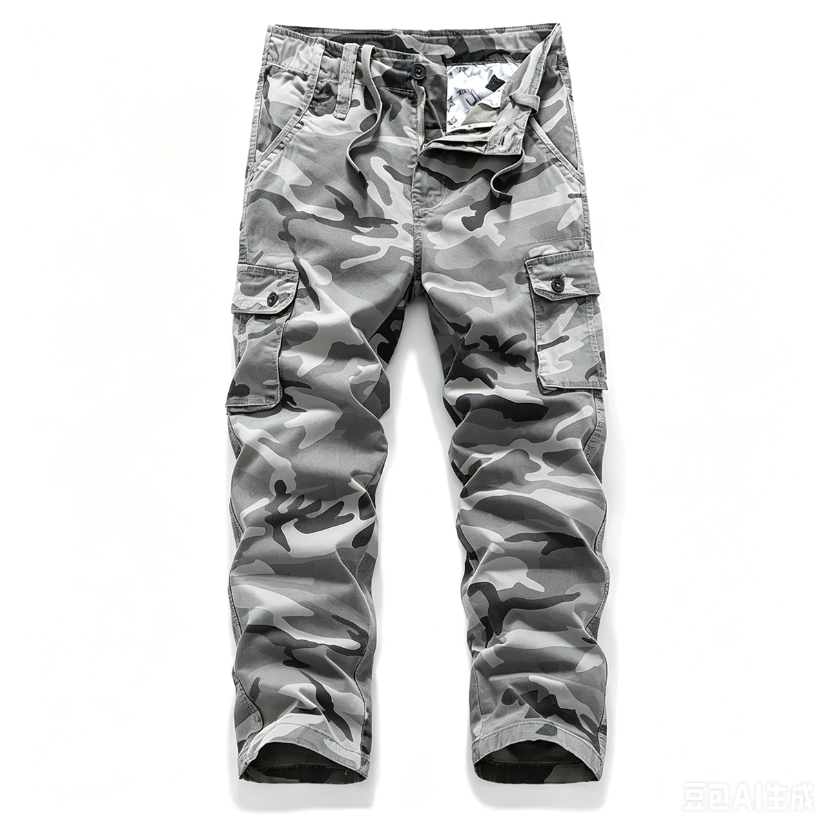 Men's Tactical Camouflage Cargo Pants – Durable Multi-Pocket Outdoor Workwear Trousers (Sizes XS-5XL) – $13.99