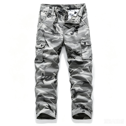 Men's Tactical Camouflage Cargo Pants – Durable Multi-Pocket Outdoor Workwear Trousers (Sizes XS-5XL) – $13.99