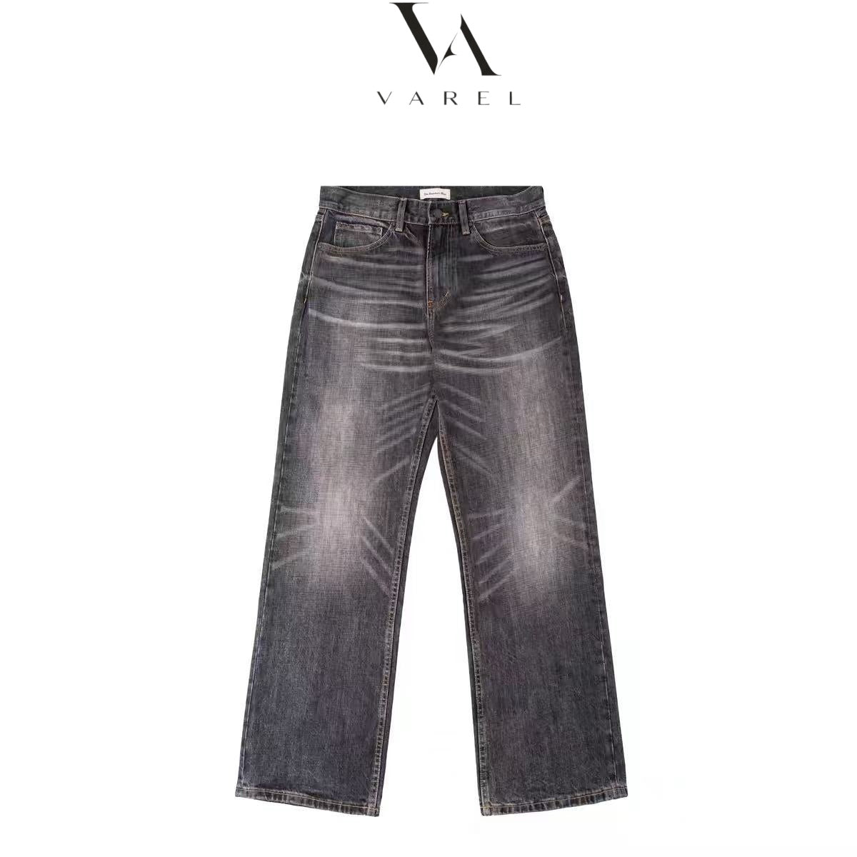 [ VAREL ] Rugged Vintage Straight-Leg 501 Jeans—Built to Last, Made to Stand Out.
