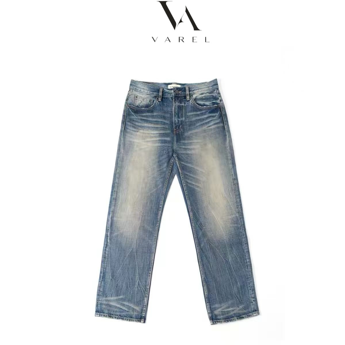[ VAREL ] Rugged Vintage Straight-Leg 501 Jeans—Built to Last, Made to Stand Out.