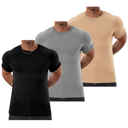 Men's Raglan Short Sleeve T-Shirt - Athletic Tapered Fit Crewneck Muscle Top for Bodybuilding & Daily Wear