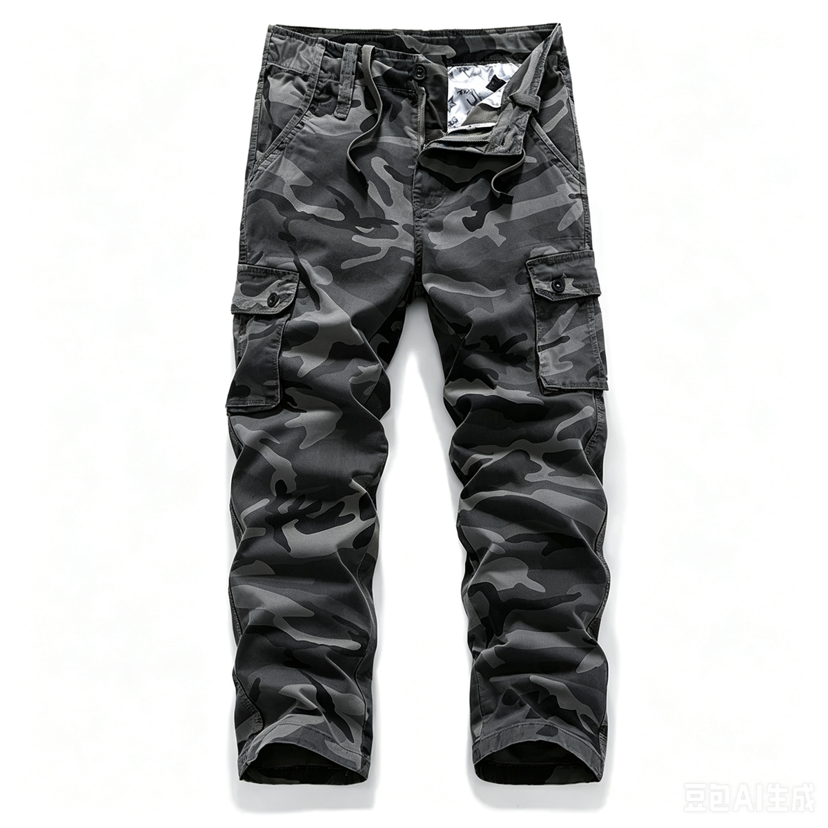 Men's Tactical Camouflage Cargo Pants – Durable Multi-Pocket Outdoor Workwear Trousers (Sizes XS-5XL) – $13.99