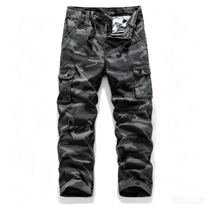 Men's Tactical Camouflage Cargo Pants – Durable Multi-Pocket Outdoor Workwear Trousers (Sizes XS-5XL) – $13.99